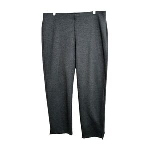 Chicos Weekend Pull On Ankle Pants Size 3 XL Gray Stretch Tapered Leg Capsule